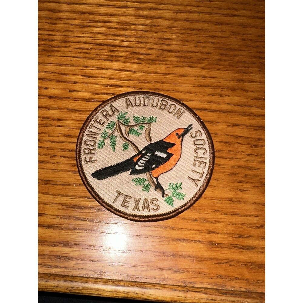 FRONTERA AUDUBON SOCIETY TEXAS SEW ON PATCH PERCHED ORIOLE BRAND NEW